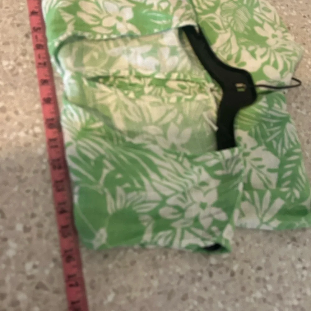 Abercrombie kids girls 11/12 green white tropical floral swim cover up romper